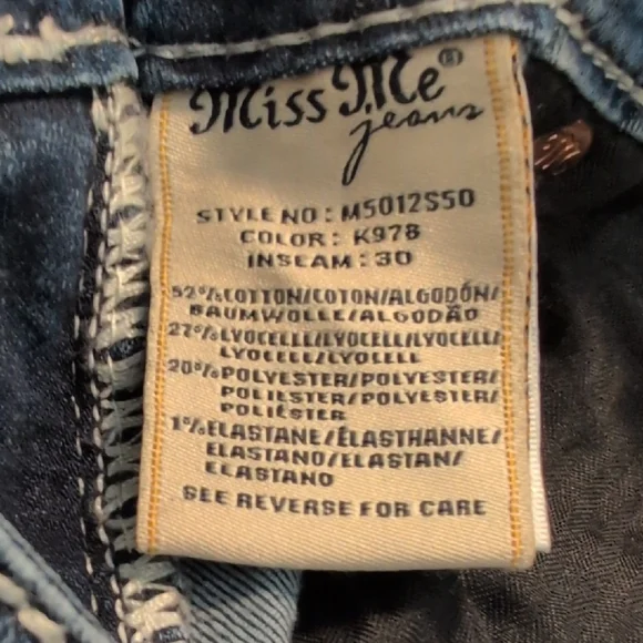 Miss Me Women's Dark Blue Boot Cut Jeans - Picture 8 of 9